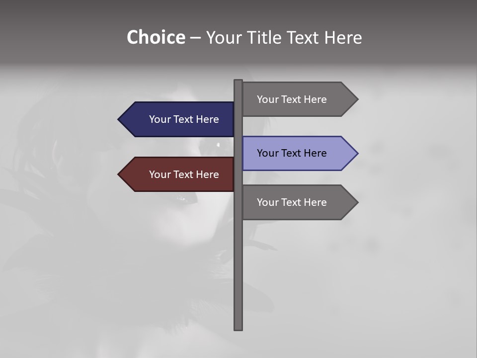 Gothic Girl Monster Blackbird PowerPoint Template