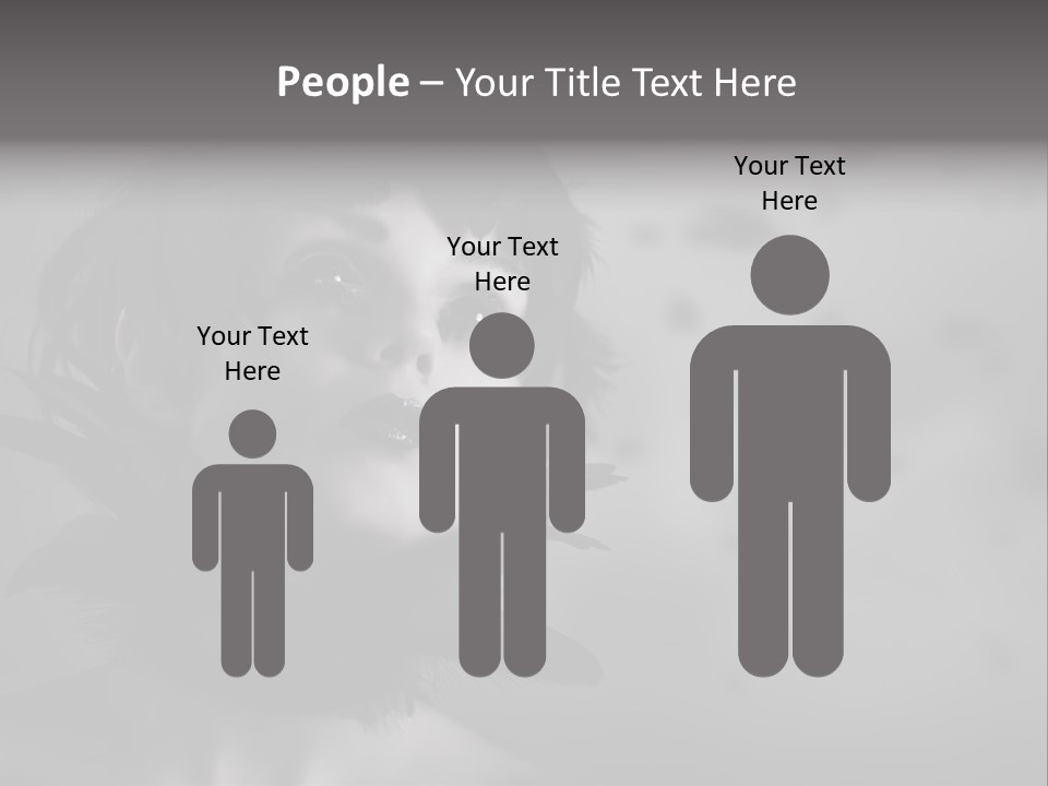 Gothic Girl Monster Blackbird PowerPoint Template