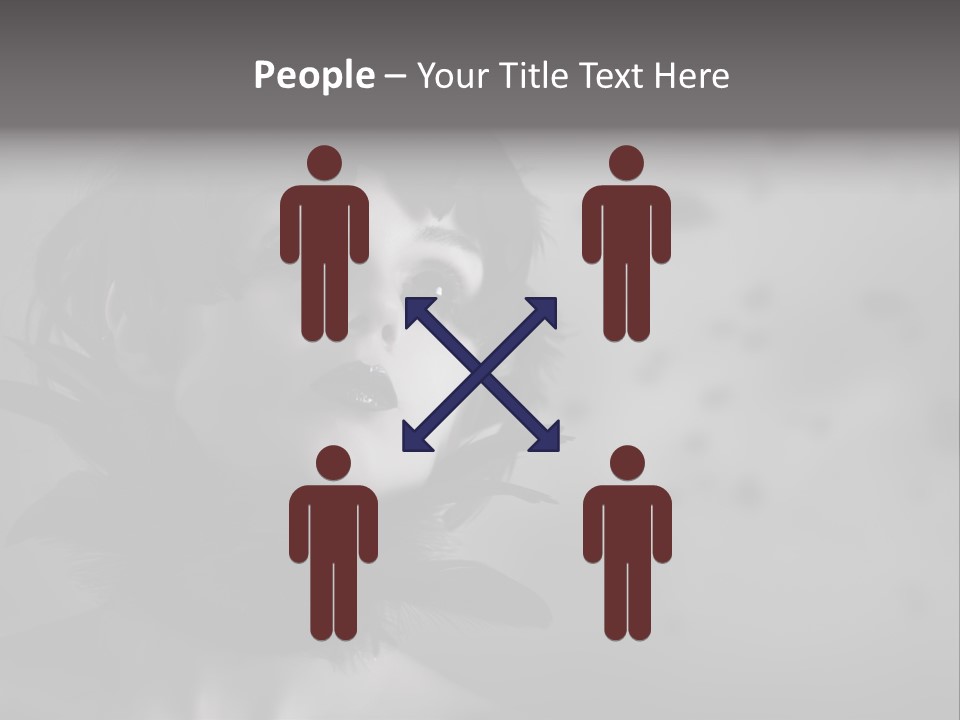 Gothic Girl Monster Blackbird PowerPoint Template