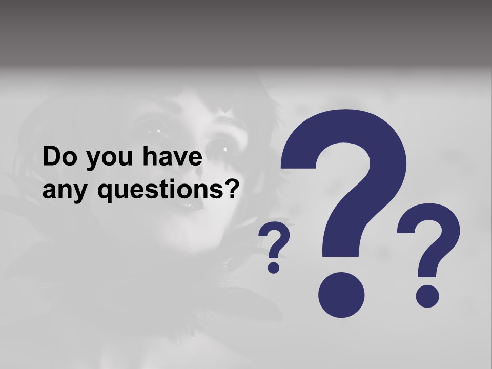 Gothic Girl Monster Blackbird PowerPoint Template