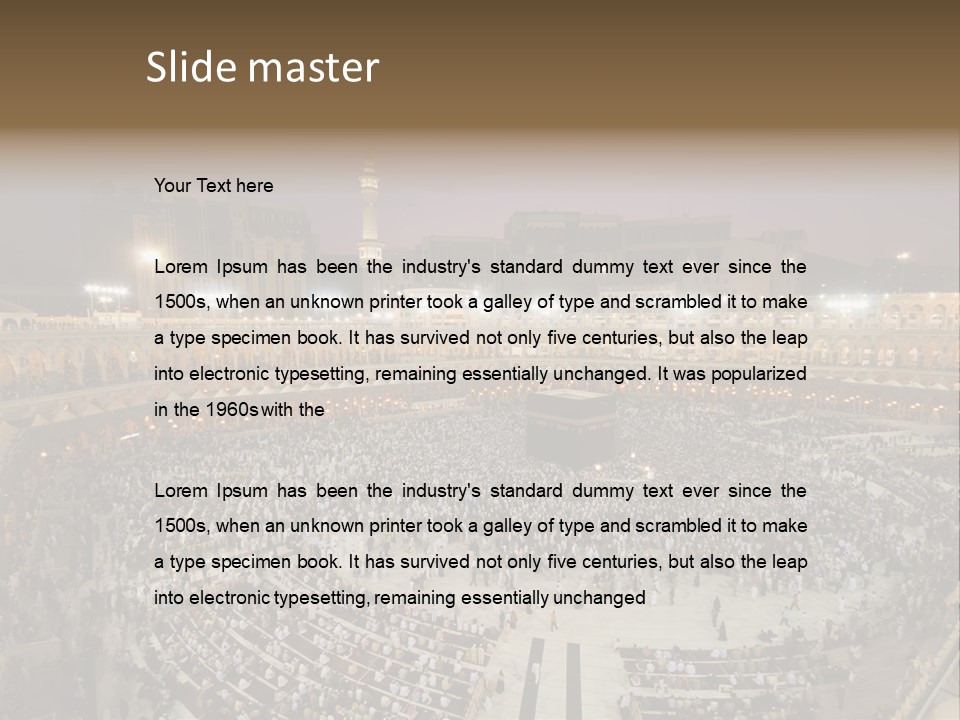 Holiest Holy Muslim PowerPoint Template