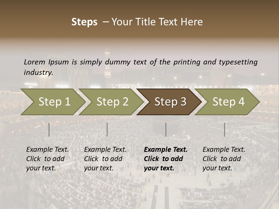Holiest Holy Muslim PowerPoint Template