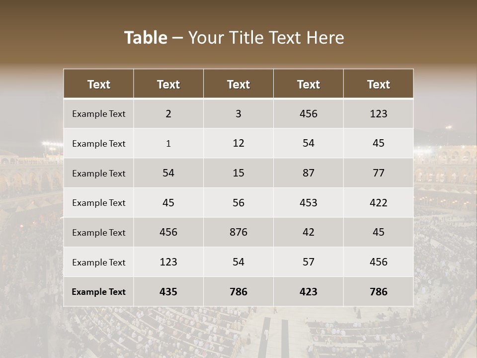 Holiest Holy Muslim PowerPoint Template