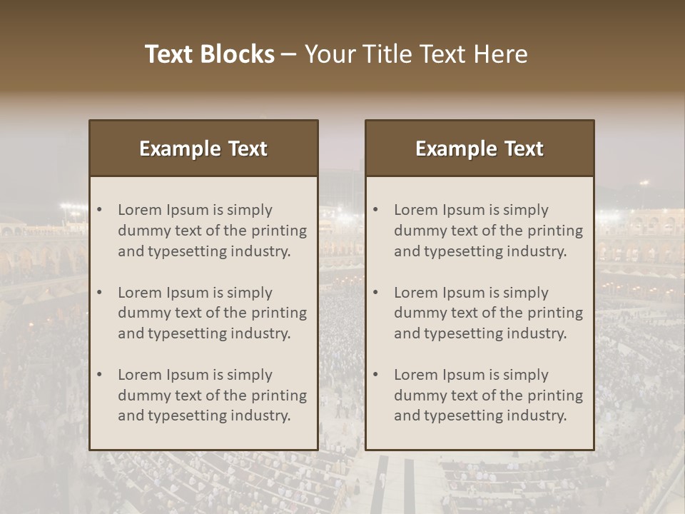 Holiest Holy Muslim PowerPoint Template