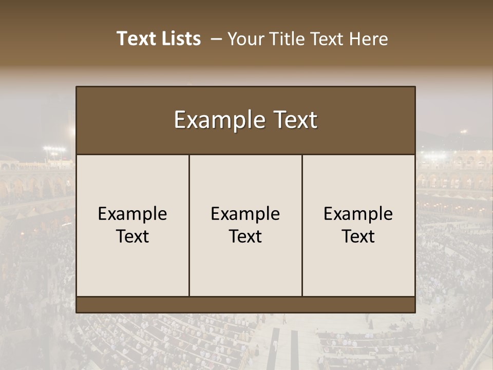 Holiest Holy Muslim PowerPoint Template