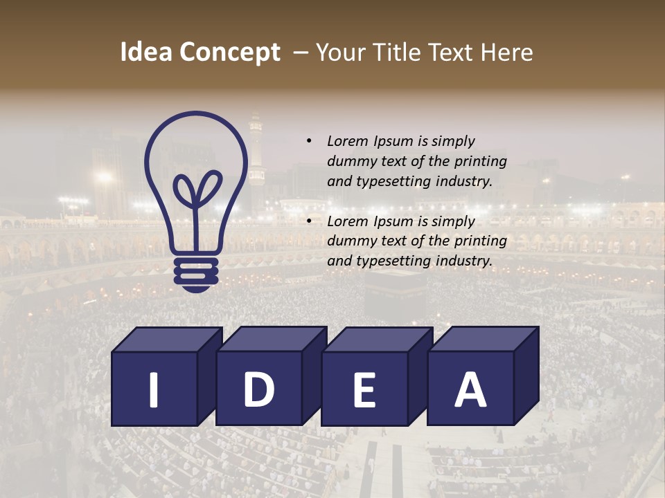 Holiest Holy Muslim PowerPoint Template