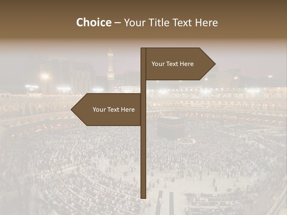 Holiest Holy Muslim PowerPoint Template