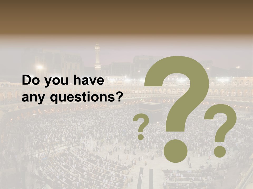 Holiest Holy Muslim PowerPoint Template