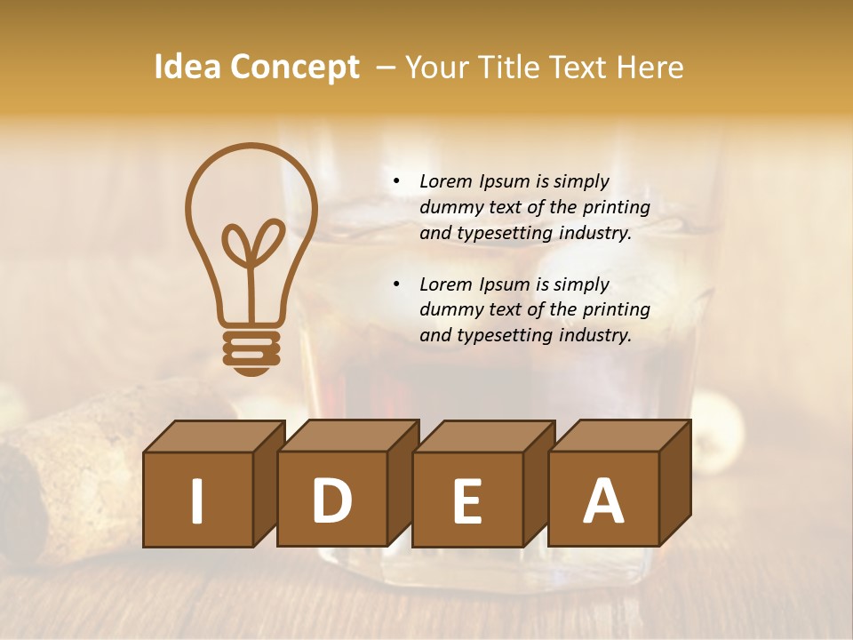 Spirit Wooden Liquid PowerPoint Template