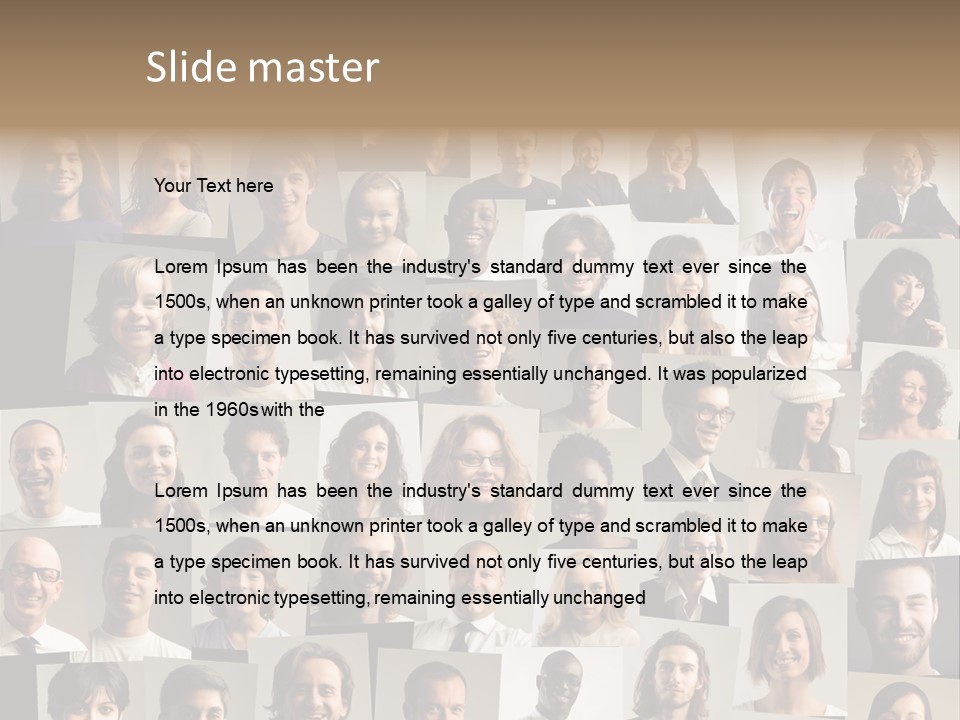 Elder Young Group PowerPoint Template