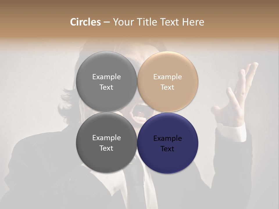Leader Anger Mobile PowerPoint Template