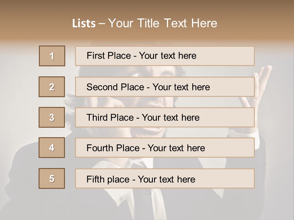 Leader Anger Mobile PowerPoint Template