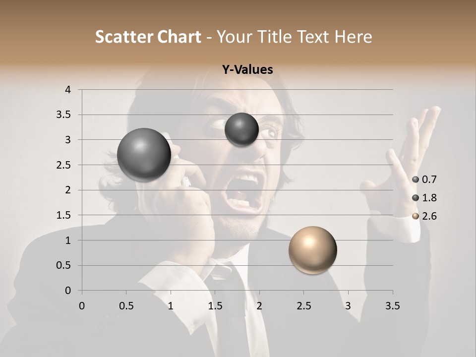Leader Anger Mobile PowerPoint Template