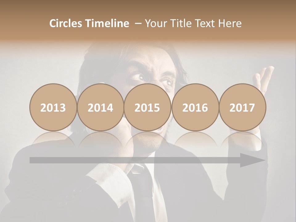 Leader Anger Mobile PowerPoint Template