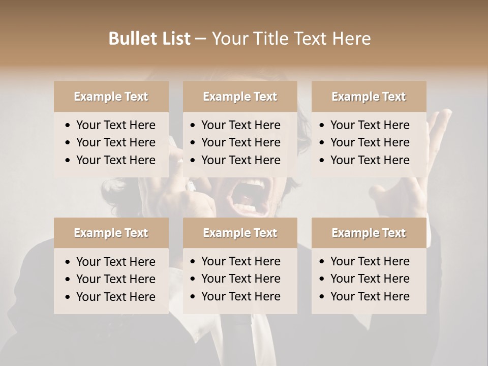 Leader Anger Mobile PowerPoint Template