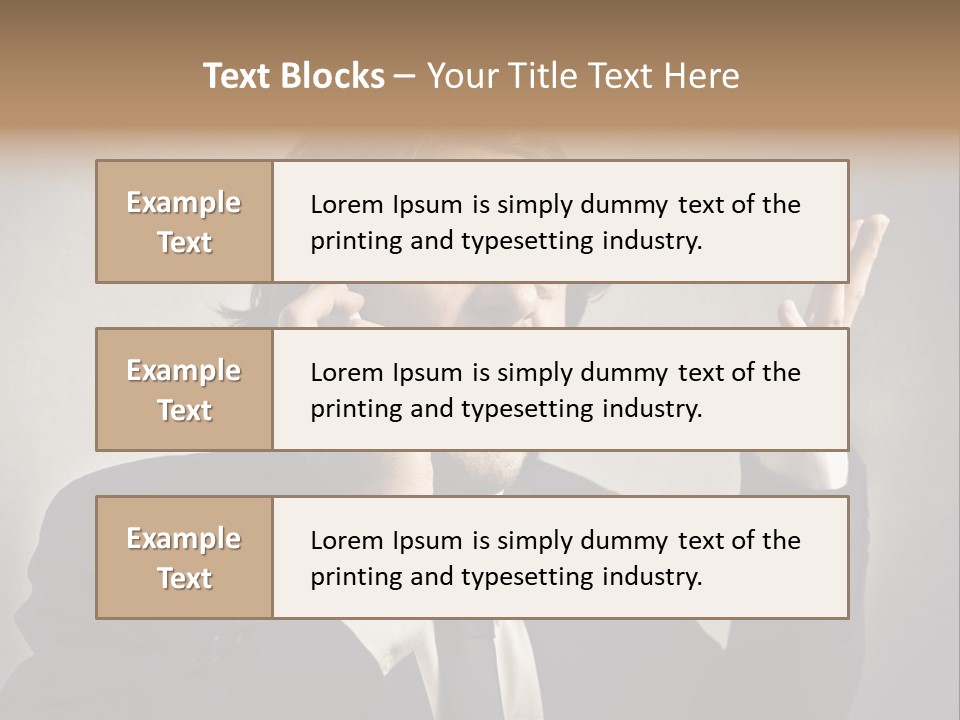 Leader Anger Mobile PowerPoint Template