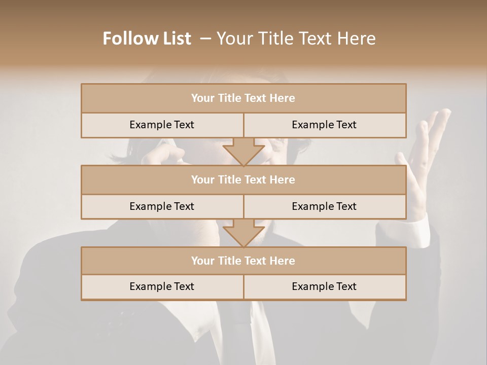 Leader Anger Mobile PowerPoint Template