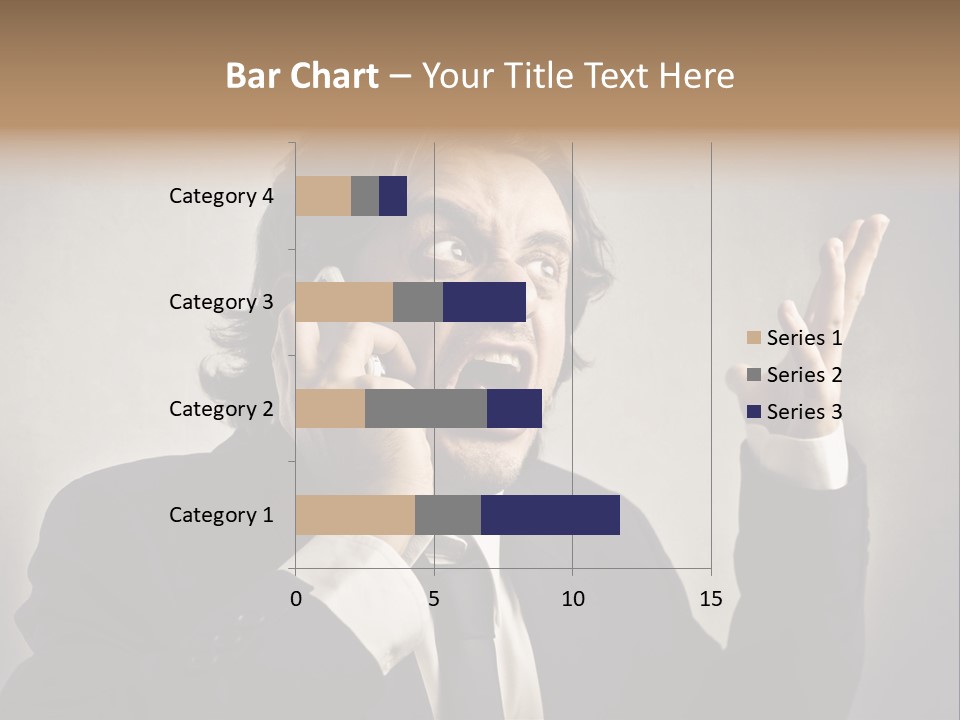 Leader Anger Mobile PowerPoint Template