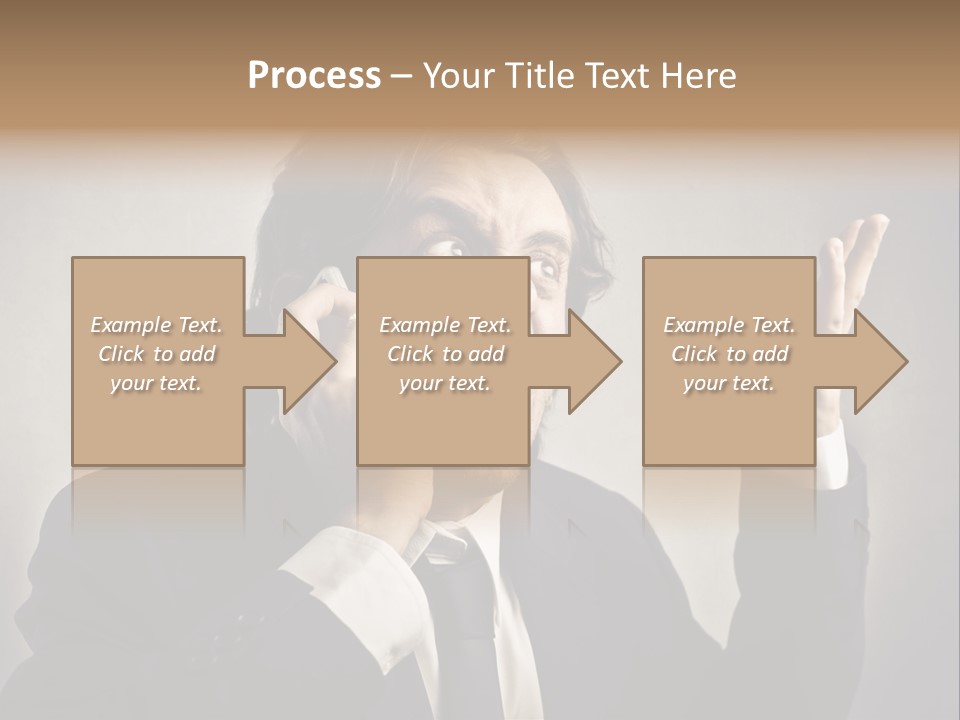 Leader Anger Mobile PowerPoint Template