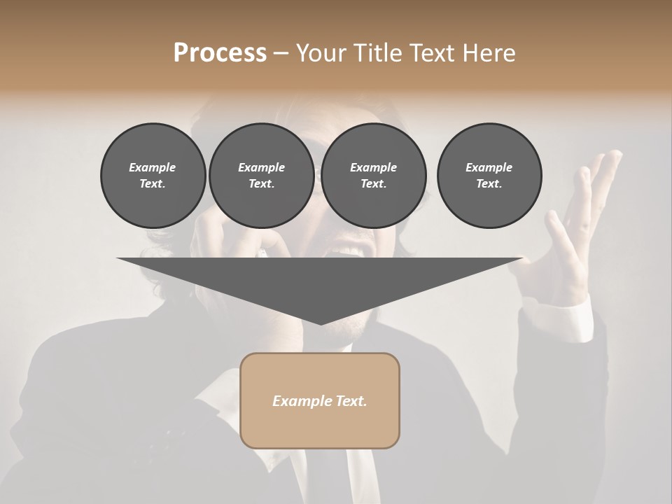 Leader Anger Mobile PowerPoint Template