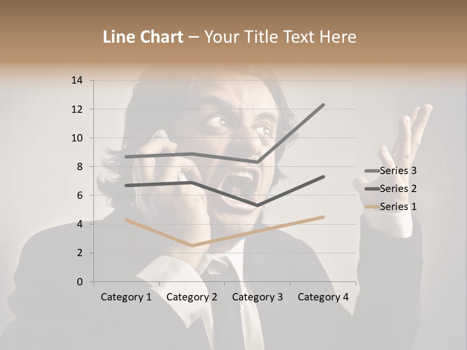 Leader Anger Mobile PowerPoint Template