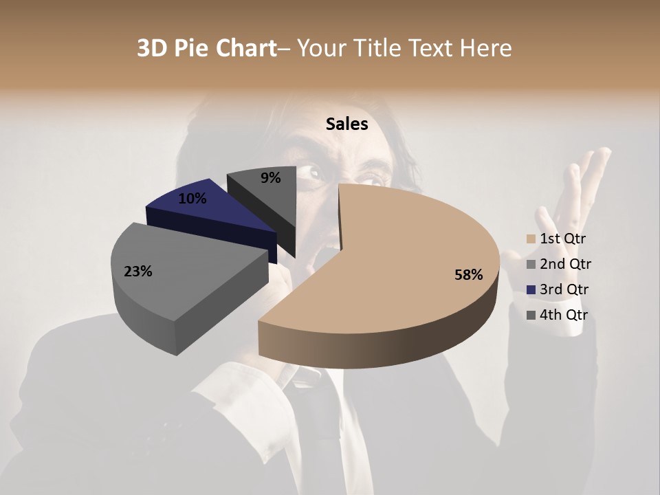 Leader Anger Mobile PowerPoint Template