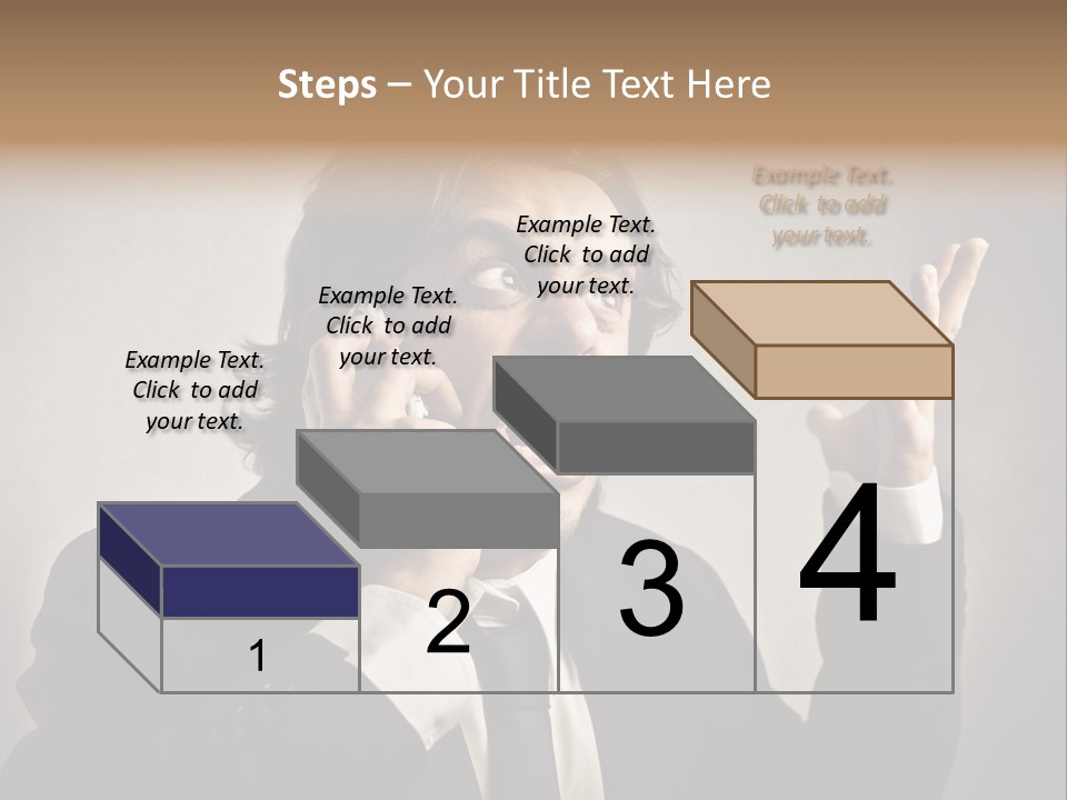 Leader Anger Mobile PowerPoint Template