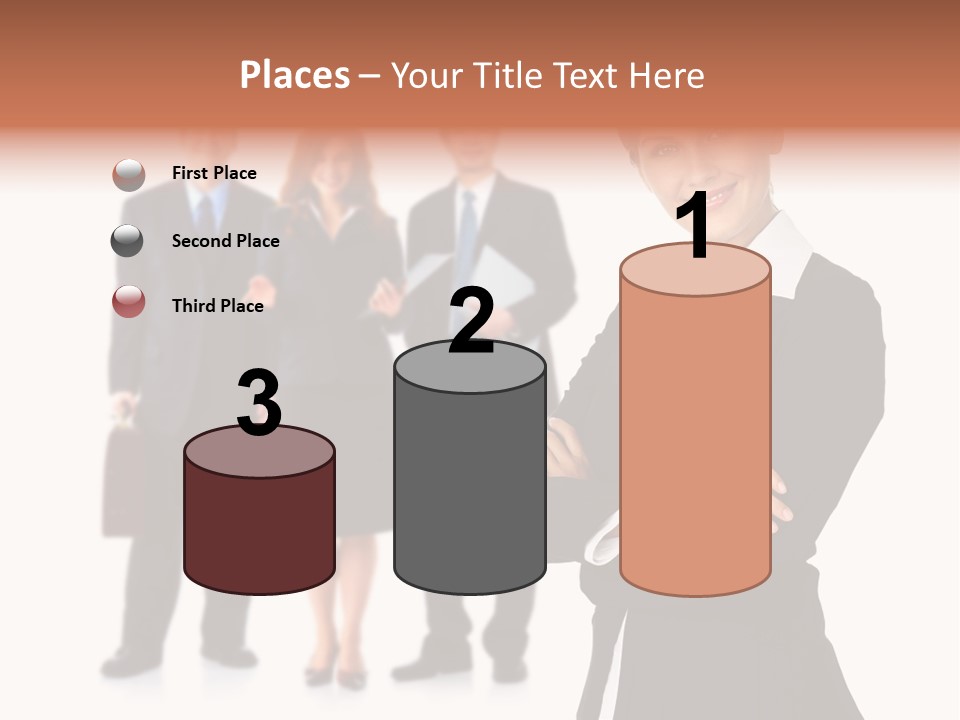 Young Success Girl PowerPoint Template