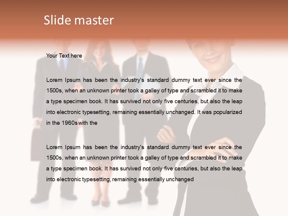 Young Success Girl PowerPoint Template