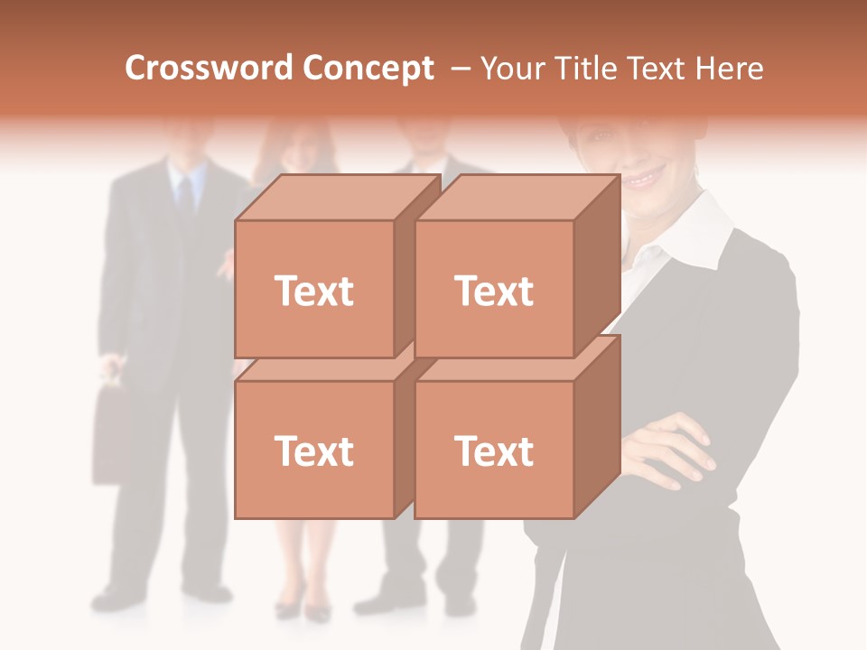 Young Success Girl PowerPoint Template