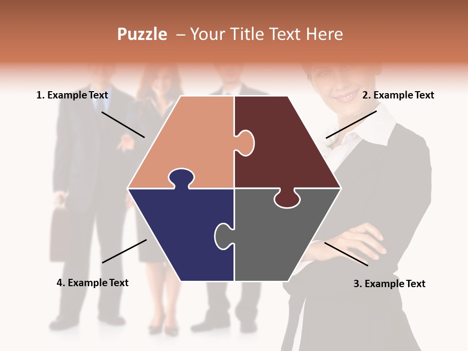 Young Success Girl PowerPoint Template