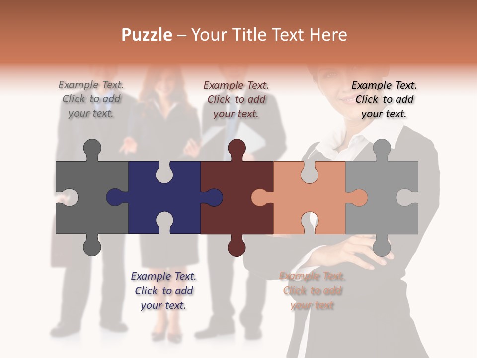 Young Success Girl PowerPoint Template