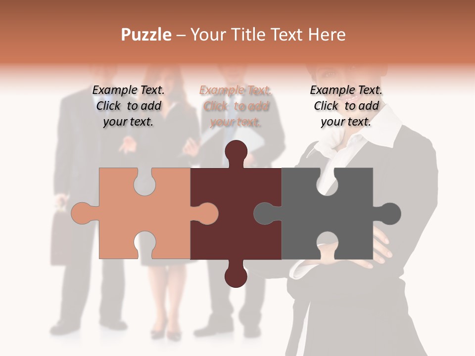 Young Success Girl PowerPoint Template