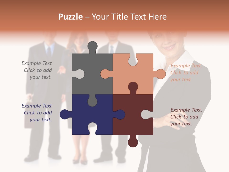 Young Success Girl PowerPoint Template