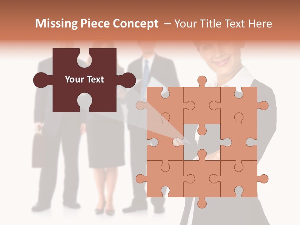 Young Success Girl PowerPoint Template