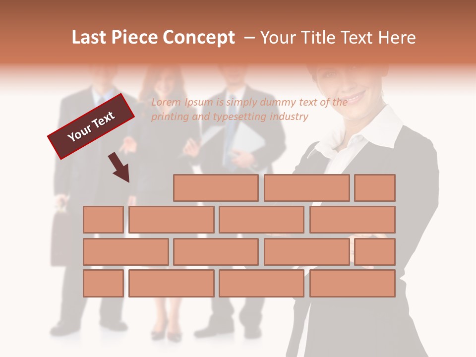 Young Success Girl PowerPoint Template