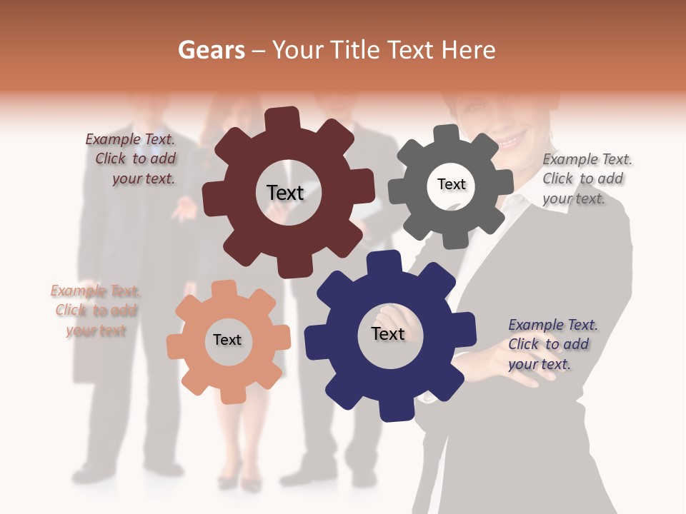 Young Success Girl PowerPoint Template