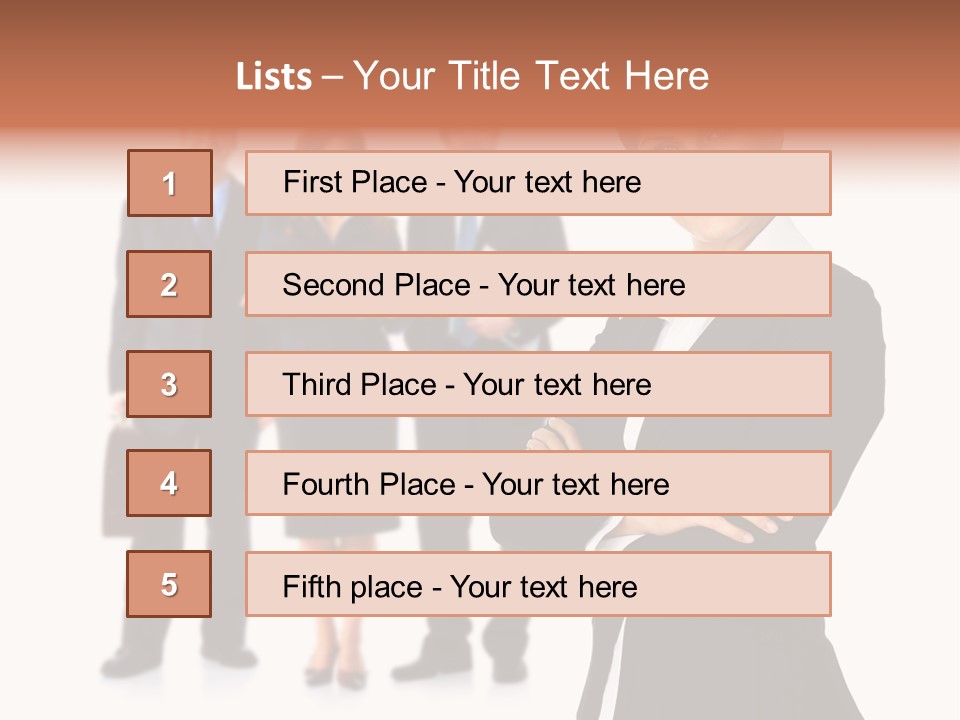Young Success Girl PowerPoint Template