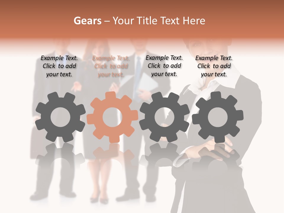 Young Success Girl PowerPoint Template