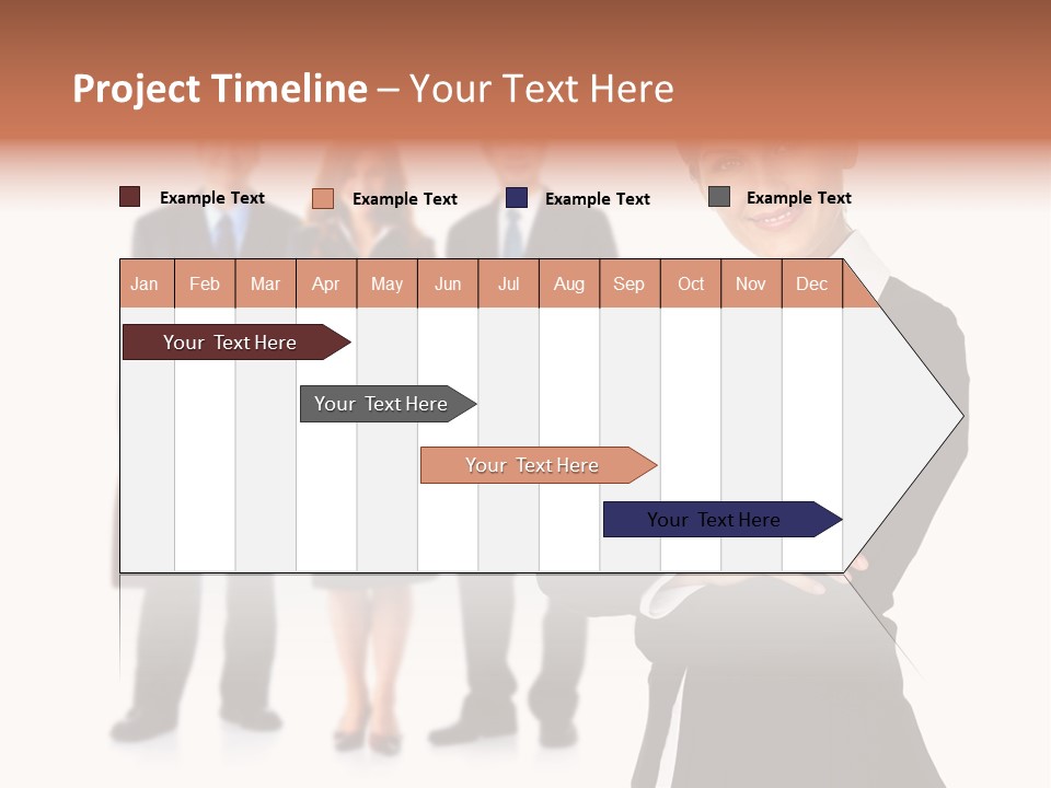 Young Success Girl PowerPoint Template