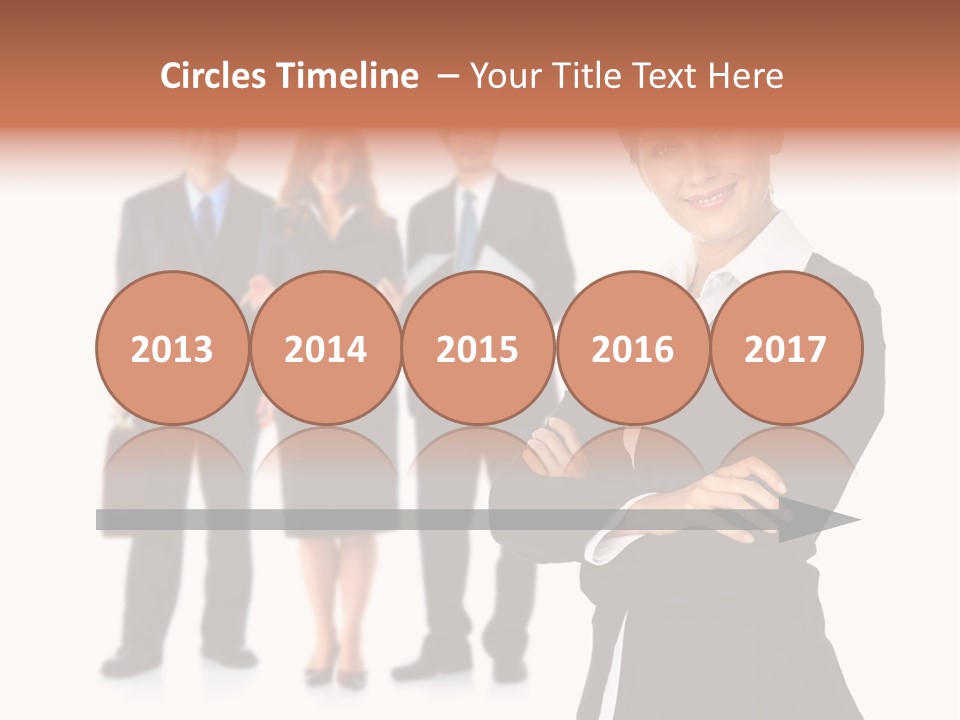 Young Success Girl PowerPoint Template