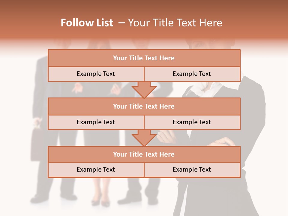 Young Success Girl PowerPoint Template