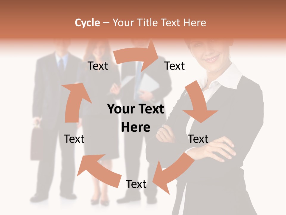 Young Success Girl PowerPoint Template