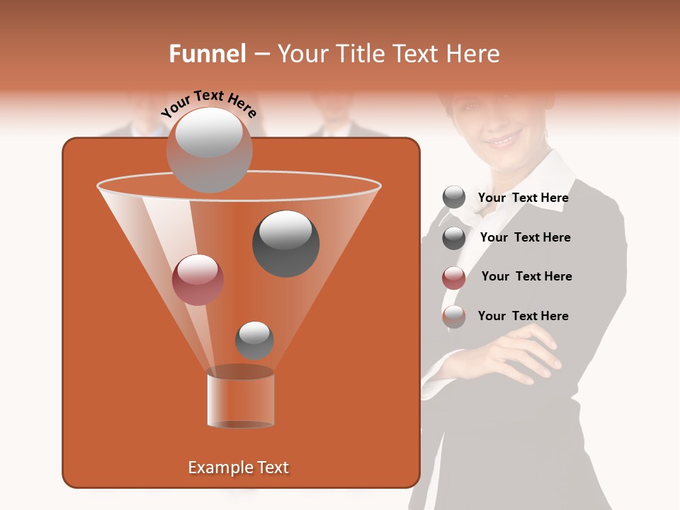 Young Success Girl PowerPoint Template