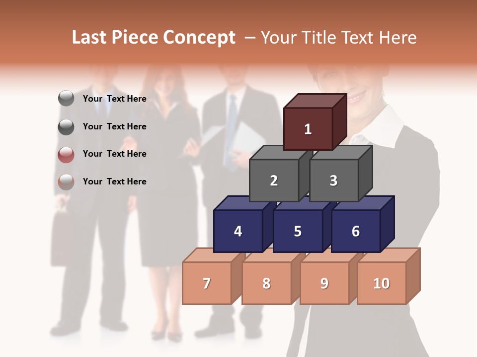 Young Success Girl PowerPoint Template