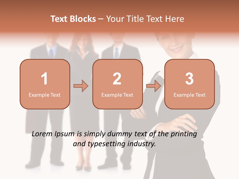 Young Success Girl PowerPoint Template