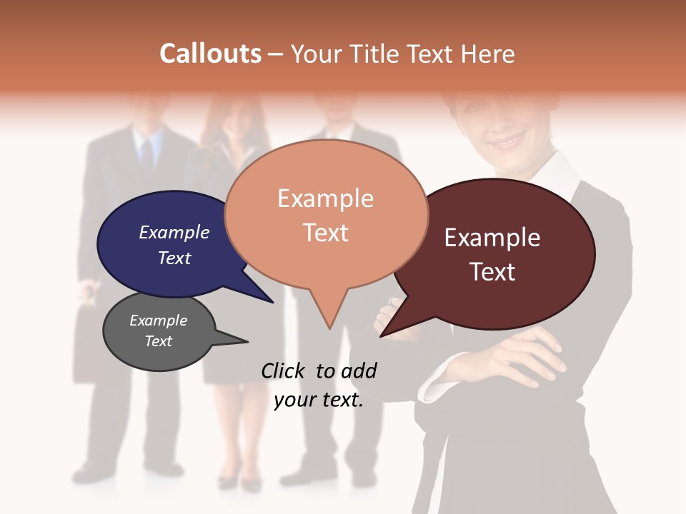 Young Success Girl PowerPoint Template