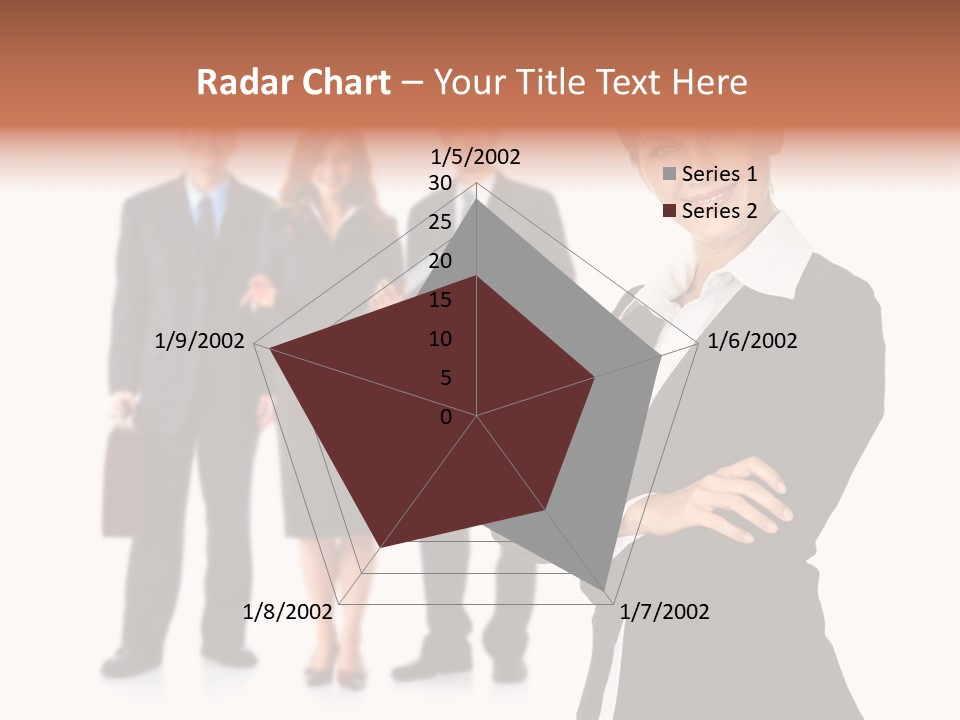 Young Success Girl PowerPoint Template