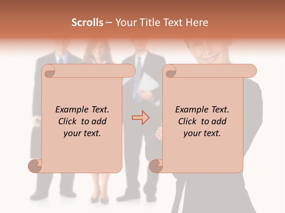 Young Success Girl PowerPoint Template