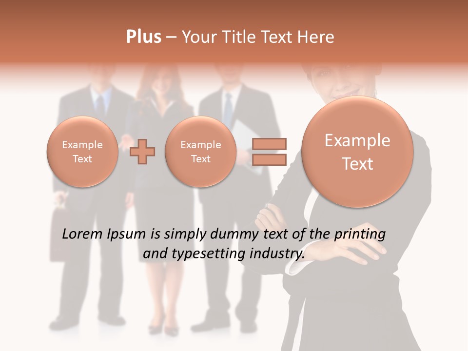 Young Success Girl PowerPoint Template